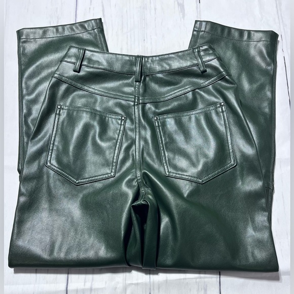 Ted Baker - Plaider Faux Leather Straight Leg Pants - Picture 8 of 9